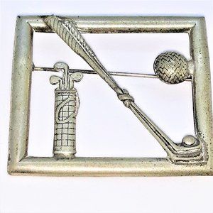Vintage Silvertone Golf Club Pin